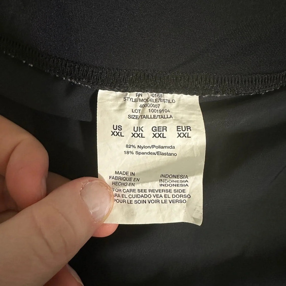 Black lined skirt size XXL #1424 - Picture 4 of 5